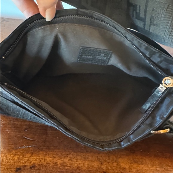 Fendi Black Zucca Nylon Handbag - Picture 5 of 8